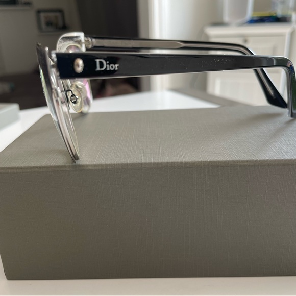 Navy blue metal Dior prescription eyeglasses - Picture 2 of 6